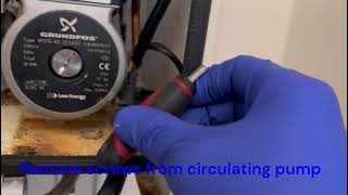 How to replace circulating pump head on an Ideal Logic boiler step by step [upl. by Schinica]