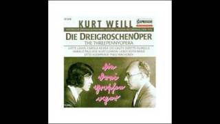 Die Dreigroschenoper  Kurt Weill 02 Kanonenlied Harald Paulsen  1928 [upl. by Adonis]