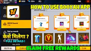 How To Get Free Rewards ‘V’ Badge Diamonds And Money From Booyah App  How To Use Booyah App [upl. by Pettit]