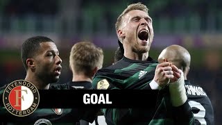 FC Groningen  Feyenoord  02 Nicolai Jørgensen [upl. by Ahsitaf]