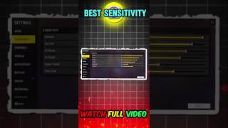 Free Fire Best Sensitivity Settings  Best Sensitivity For One Tap Headshot  Free Fire Tips [upl. by Frazer]