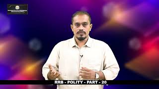 KALVI TV  RRB  POLITY  PART  20  Mr NAGA SUNDARAM [upl. by Akehsay]