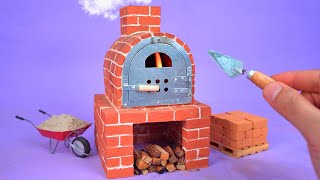 Amazing Mini Oven built with Mini Bricks and Building Materials [upl. by Suhsoj890]