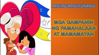 MGA GAMPANIN NG PAMAHALAAN AT MAMAMAYAN  Araling Panlipunan 6 Quarter 4 Week 7 [upl. by Erelia]