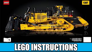 LEGO Instructions  Technic  42131  Cat D11 Bulldozer Book 1 [upl. by Arahk378]