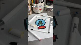 🎄Christmas ￼Pixel art ideas pixelart pixel pixelartideas art drawing artideas christmas [upl. by Auhsoj]