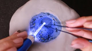 ASMR 바스락 대왕 돌 귀청소✨  가루 귀지  꿀 귀지 노토킹  Giant stone Ear Cleaning  NoTalking 巨大な石の耳掃除 [upl. by Selemas225]