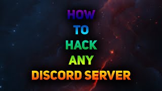 How To Hack Any Discord Server Fast And Easy UNDETECTED WORKING 2021 [upl. by Dahlstrom]