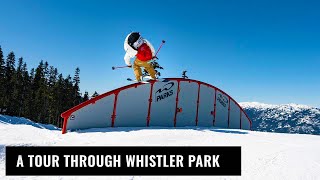 A Tour Through Whistler Terrain Park On Skis [upl. by Dita]