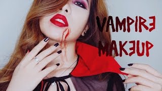 SIMPLE VAMPIRE MAKEUP WITH CC ENGSUB [upl. by Favian151]