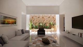 LA MEJOR CASA EN UNA PLANTA CON JARDINES INTERIORES Y ALBERCA [upl. by Prochora455]