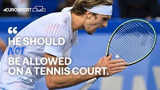 Does Alexander Zverev need rehab after his angry umpire outburst  Eurosport Tennis [upl. by Llerraj]