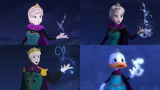 Frozen Let It Go Anime vs Original vs Male Version vs Donald Duck Animation [upl. by Phia419]