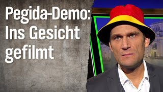 PegidaDemo Ins Gesicht gefilmt  extra 3  NDR [upl. by Learrsi480]