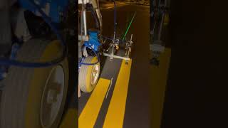 Graco LineLazer 5900 Double Yellow Line Striping [upl. by Butta]