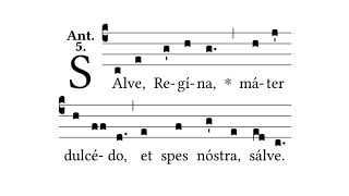 Salve Regina Simple Tone  Gregorian Chant [upl. by Talya]