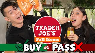 Buy or Pass  Trying Trader Joes Fall Items [upl. by Lehcer]