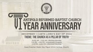 6th Covenant Anniversary of Antipolo Reformed Baptist Church [upl. by Nytsirt]