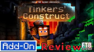 Minecraft Bedrock addon mod review Tinkers Construct [upl. by Esialb]