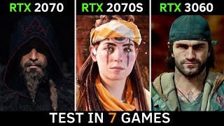 RTX 2070 vs RTX 2070 SUPER vs RTX 3060  Test in 7 Games  2022 [upl. by Assil]