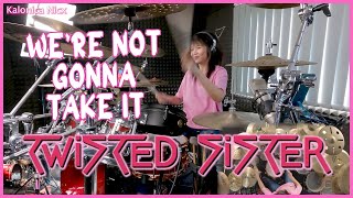 Twisted Sister  Were Not Gonna Take It  Drum cover by KALONICA NICX [upl. by Anaet]