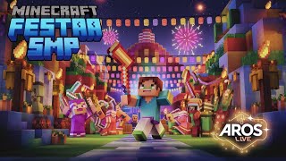 🟠 247 Navratri Special Minecraft Festaa SMP With RJ Aros Day  5  minecraft navratri [upl. by Ecinuahs375]