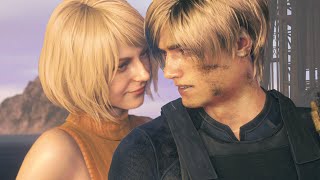 Ashley Has a Crush On Leon All Scenes  Resident Evil 4 Remake 2023 [upl. by Tatum]