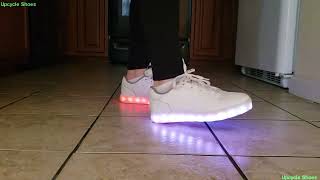 Upcycle Shoes Grace shuffle stepping in LED light Up Sneakers [upl. by Lynnet]