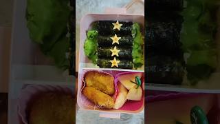 Nori roll fypシ゚viral lunchbox bentolunchbox idebekalsekolah food bekalsekolah bentobox [upl. by Aneeuqahs]