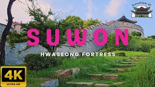 4K Hwaseong Fortress Exploring Suwons Majestic UNESCO World Heritage Site [upl. by Aekal]