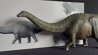 Nanmu Apatosaurus Bastion Out of Box  4K  Dinosaur Figure [upl. by Sakul338]