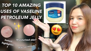 10 AMAZING USES OF VASELINE PETROLEUM JELLY  Sobrang daming BENEFITS [upl. by Adnara]