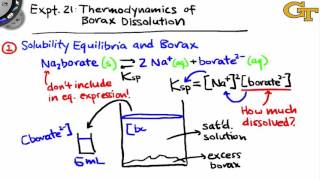 Thermodynamics of Borax Dissolution  Intro amp Theory [upl. by Gertrudis]