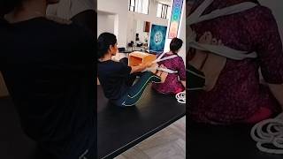 Back Massage Exercise For Back Pain। peacefulyogajaipur ytstudio ytshorts ytviral [upl. by Uhsoj]