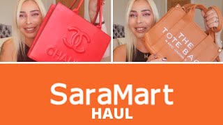 SARAMART HAUL DESIGNER INSPIRED ON A BUDGET UNBOXING A STUNNING LV INSPIRED BAG FROM OGBAGS [upl. by Jacenta]