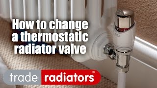 How To Change a Thermostatic Radiator Valve [upl. by Orbadiah]