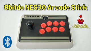 8bitdo NES30 Arcade Stick Unboxing And How To Set Up In RetroPie [upl. by Puduns]