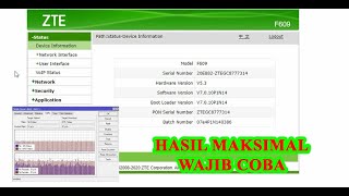 SETTING ZTE F609 V3 AP VOUCHERAN AGAR MAKSIMAL [upl. by Dar]