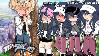 ❕️🐞Adrien season 1 meets Marinette from season 2 to 5🐈‍⬛❕️  MLB  Original  GachaNebula [upl. by Nallek942]