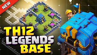 New BEST TH12 Legends Push Base 2024 ⚒️ INSANE Town Hall 12 Base Link  Analysis amp Replays [upl. by Rebmaed]