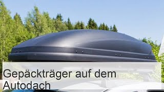 Verschiedene Arten von Gepäckträgern oben im Auto [upl. by Entirb]