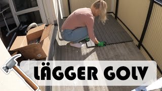 LÄGGER NYTT GOLV  vlogg [upl. by Nylorahs]