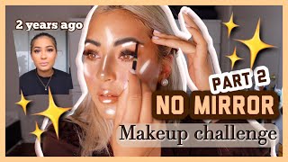 NO MIRROR MAKEUP CHALLENGE PART 2😏 би сайжирсан уу💗 [upl. by Autrey523]