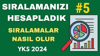 NETLERİNİZİ Yazın Sıralamanızı HESAPLAYALIM  YKS 2024 Sıralama Tahmin Sıralamalar Nasıl Olur [upl. by Lusty]