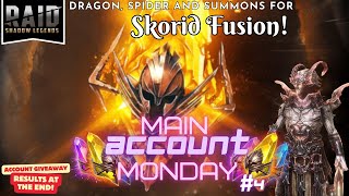 Summons for Skorid Raid Shadow Legends  Main Account Monday 4 [upl. by Milewski]