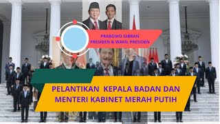 PELANTIKAN MENTERI KABINET PRABOWO GIBRAN TAHUN 2024 [upl. by Oicinoid]