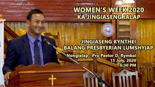 Jingiaseng Ialap  Womens Week 2020  Jingiaseng Kynthei Lumshyiap Presbyterian Church [upl. by Clementas583]