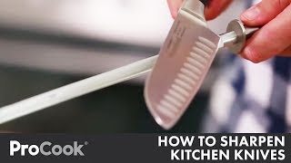 How to Sharpen Kitchen Knives  Care Advice from ProCook [upl. by Friedman]