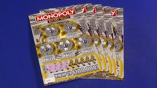 SOOD 1373 FIVE 3 MONOPOLY SECRET VAULT FL Lottery Scratch Tickets [upl. by Aaronson]