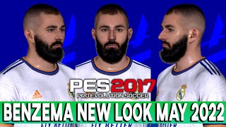 PES 2017 KARIM BENZEMA NEW LOOK [upl. by Adarbil]